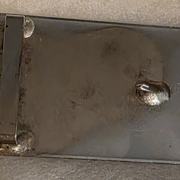 Vintage Metal Belt Buckle, Chrome, Peterbilt, Trucking, Trucker, 18 Wheeler - Picture 4 of 4